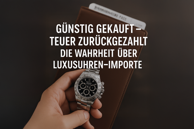Günstig gekauft – teuer zurückgezahlt? Die Wahrheit über Luxusuhren-Importe