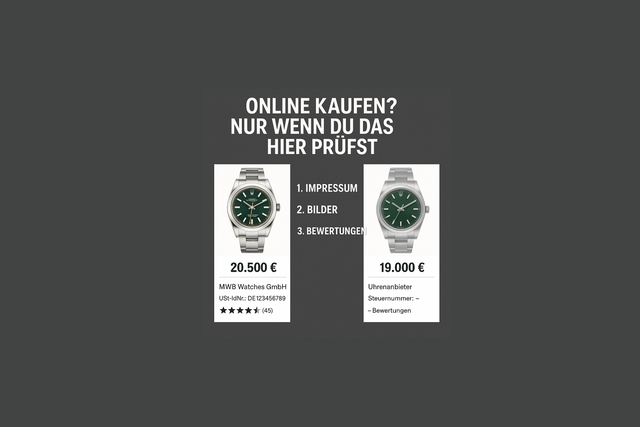 seriöses Uhrengeschäft, Luxusuhren Shop, Uhren online kaufen, echte Rolex sicher kaufen, Uhrenshop prüfen, MWB Watches