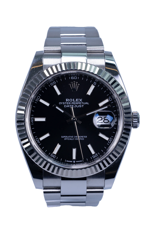 Rolex Datejust 41 Ref. 126334 – schwarzes Zifferblatt, Edelstahlgehäuse und -band