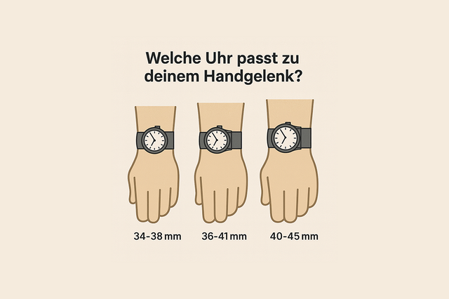 Welche Uhr passt zu deinem Handgelenk?