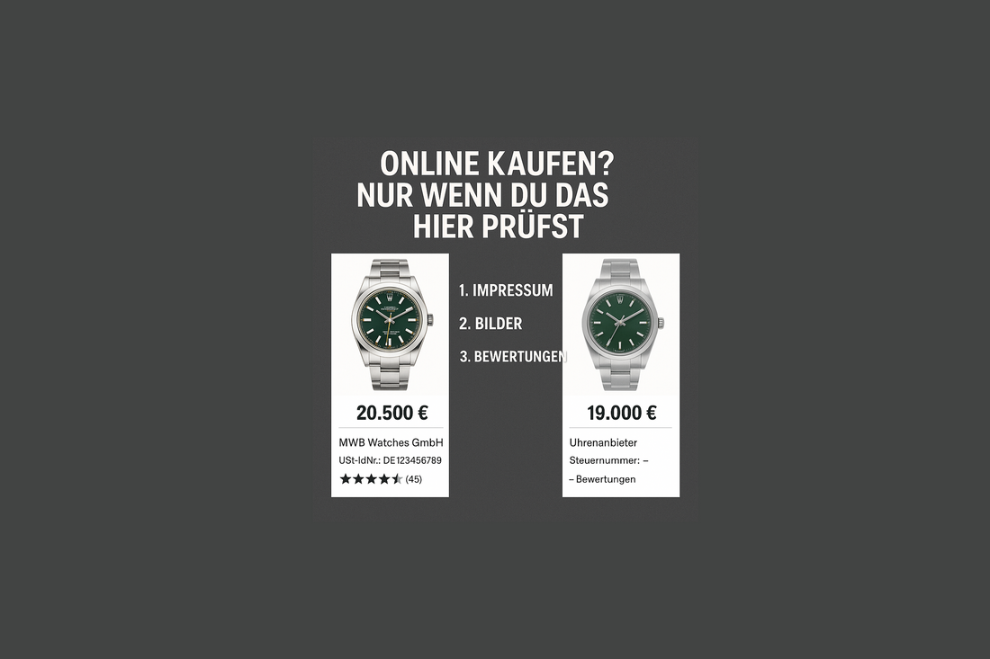 seriöses Uhrengeschäft, Luxusuhren Shop, Uhren online kaufen, echte Rolex sicher kaufen, Uhrenshop prüfen, MWB Watches