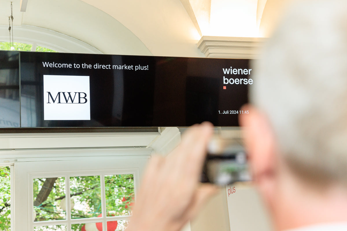 Börsengang der MWB AG an der Wiener Börse, 1. Juli 2024
