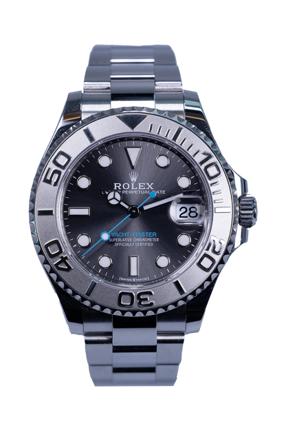 Rolex Yacht-Master 37 Ref. 268622 — graues Zifferblatt, Stahlgehäuse und Stahlband Rolex Yacht-Master 37 Ref. 268622
