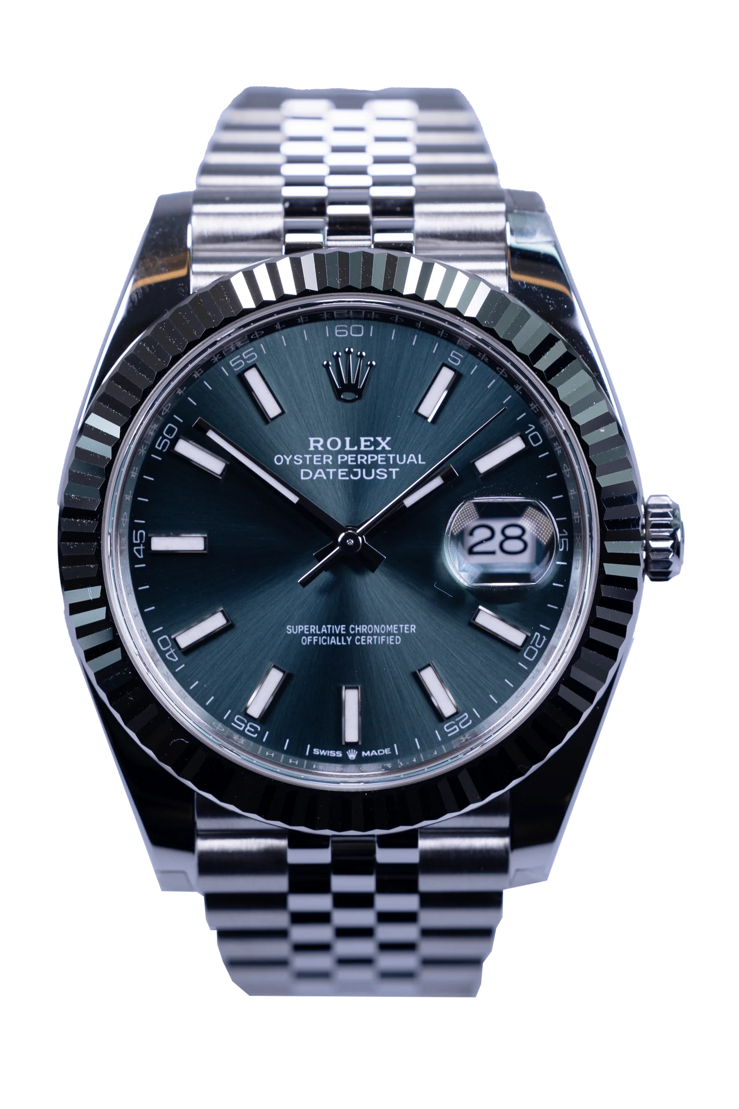 Rolex Datejust 41 Ref. 126334 – grünes Zifferblatt, Stahlgehäuse, ungetragen