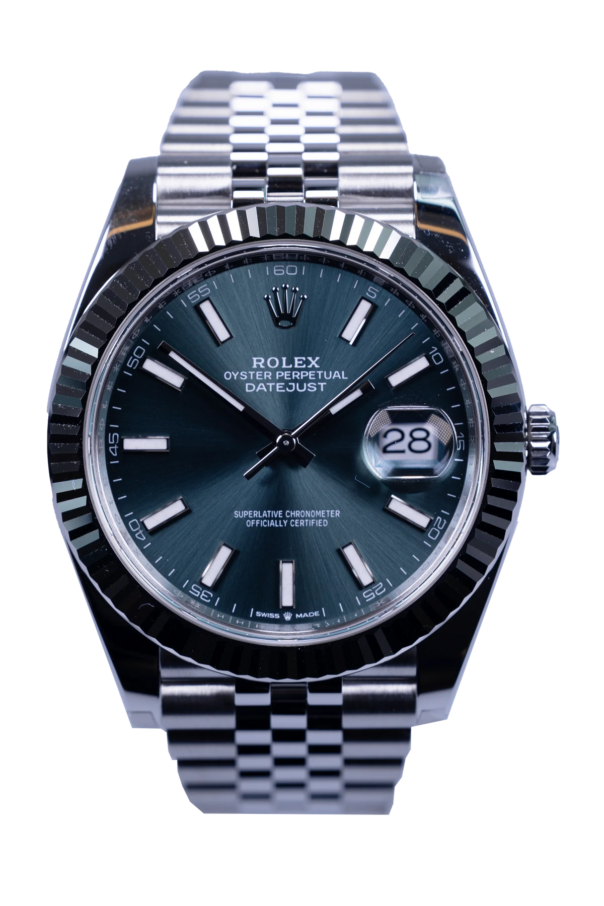 Rolex Datejust 41 Ref. 126334 – grünes Zifferblatt, Stahlgehäuse, ungetragen (1 / 4)