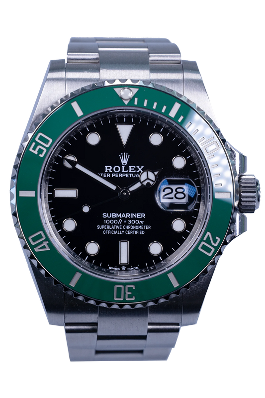 Rolex Submariner 126610LV „Starbucks" — schwarzes Zifferblatt, grüne Lünette, Stahl Rolex Submariner 41 Ref. 126610LV