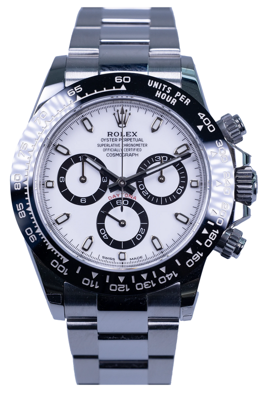 Rolex Daytona 116500LN – weißes Zifferblatt, Stahlgehäuse mit Keramiklünette Rolex Daytona Ref. 116500LN