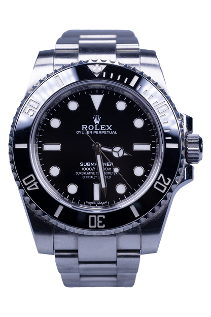 Rolex Submariner No Date 114060 — schwarzes Zifferblatt, Stahlgehäuse und Stahlband Rolex Submariner No Date Ref. 114060