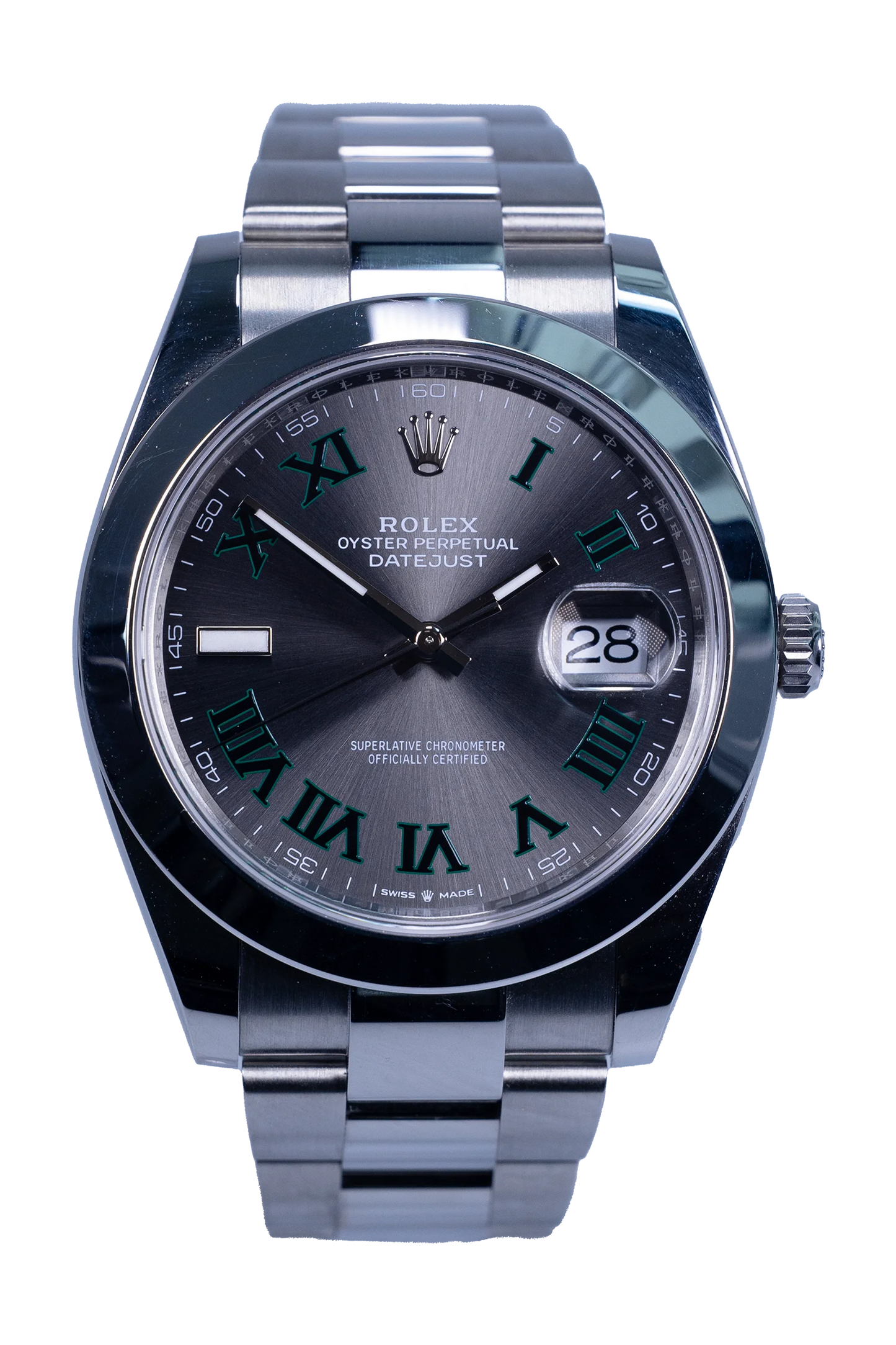 Rolex Datejust Wimbledon 126300 – Rhodium-Zifferblatt, Stahlgehäuse 41 mm, Oyster-Band