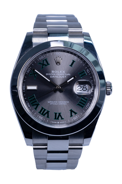 Rolex Datejust Wimbledon 126300 – Rhodium-Zifferblatt, Stahlgehäuse 41 mm, Oyster-Band Rolex Datejust Wimbledon Ref. 126300