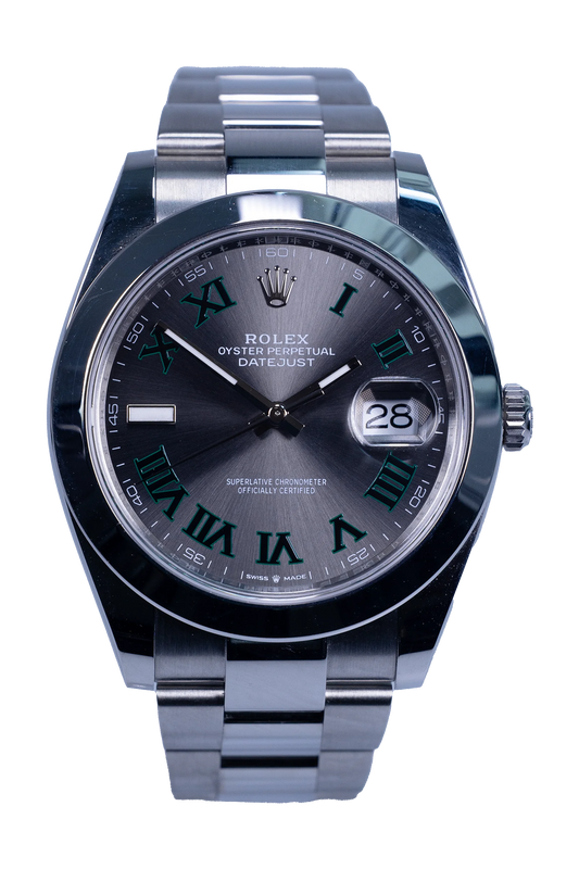 Rolex Datejust Wimbledon 126300 – Rhodium-Zifferblatt, Stahlgehäuse 41 mm, Oyster-Band Rolex Datejust Wimbledon Ref. 126300