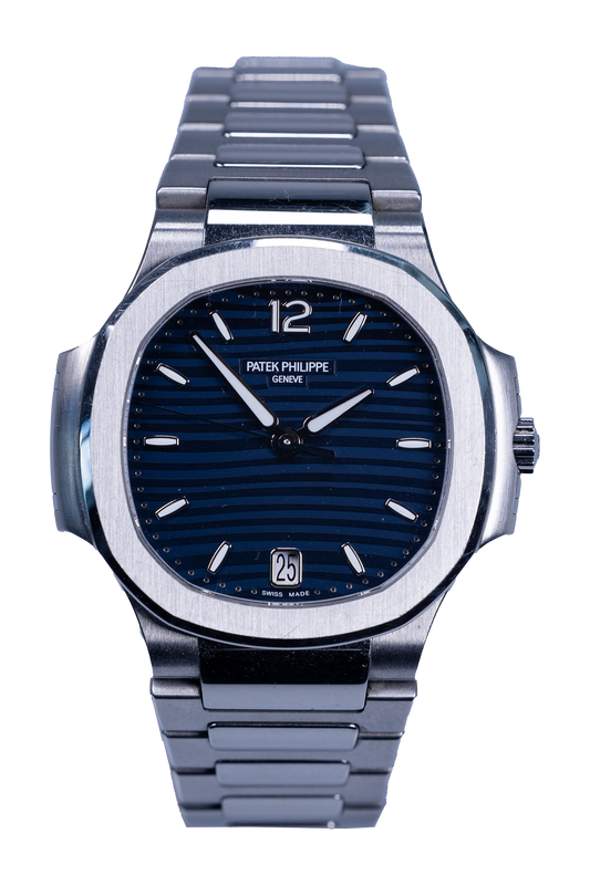 Patek Philippe Lady Nautilus 7118/1A-001 — blaues Zifferblatt, Stahlgehäuse und Stahlband Patek Philippe Lady Nautilus Ref. 7118/1A-001