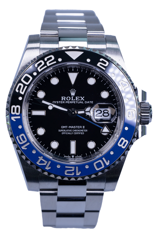 Rolex GMT-Master II 126710BLNR – schwarzes Zifferblatt, Stahlgehäuse, Batman-Lünette Rolex GMT-Master II Ref. 126710BLNR